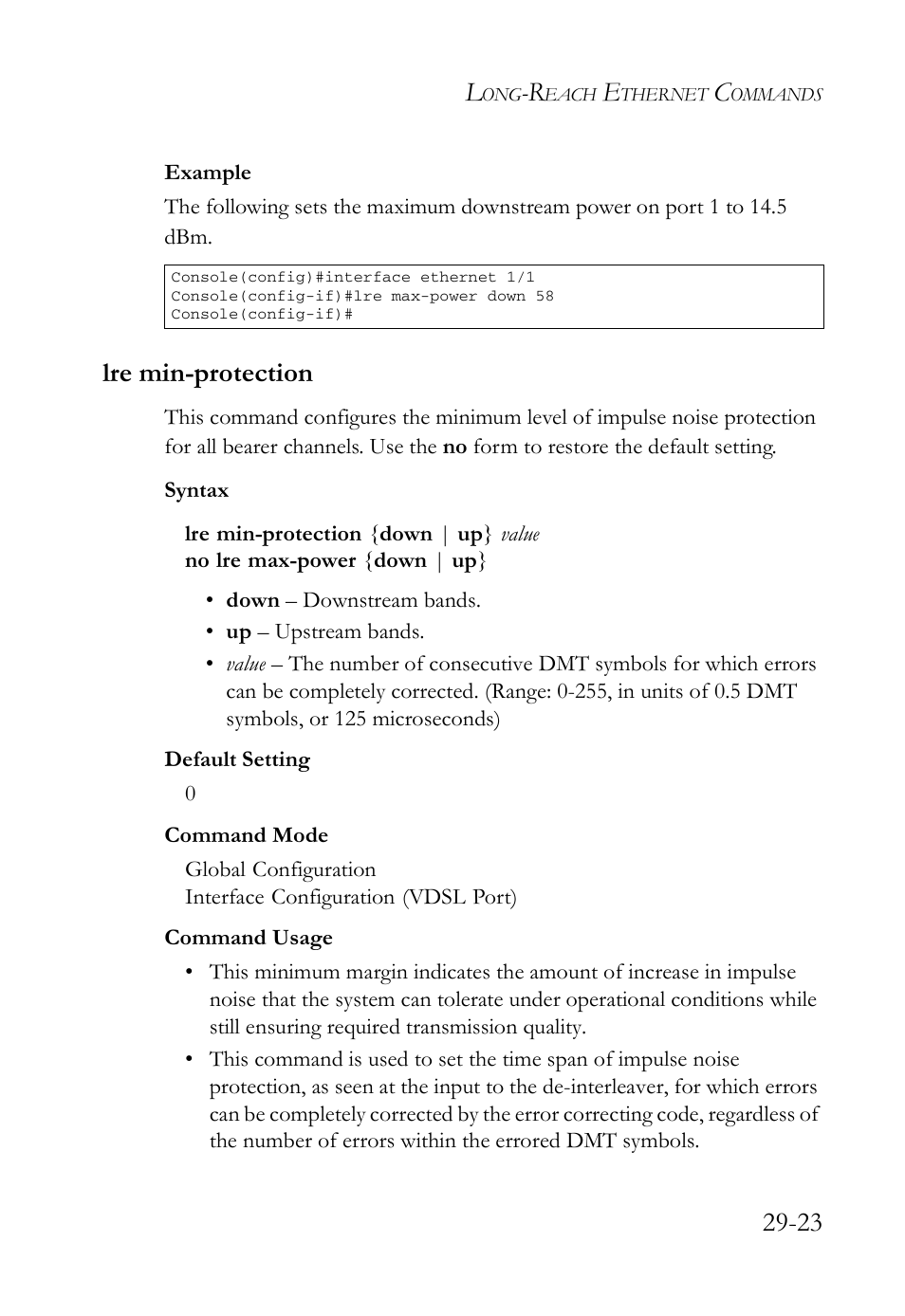 Lre min-protection, Lre min-protection -23 | SMC Networks TigerAccess SMC7816M User Manual | Page 705 / 962