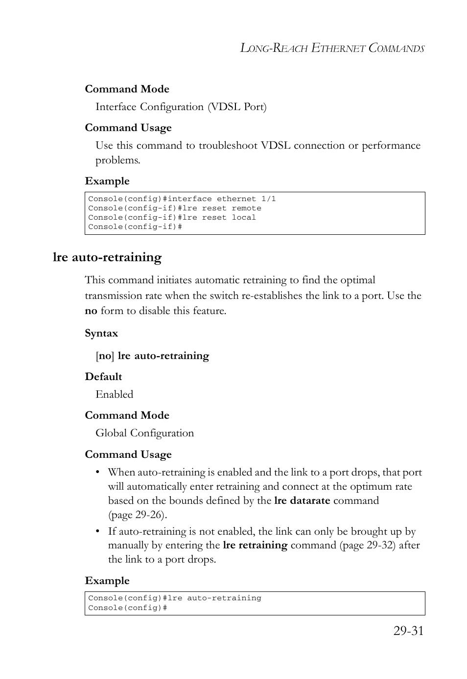 Lre auto-retraining, Lre auto-retraining -31 | SMC Networks TigerAccess SMC7816M User Manual | Page 713 / 962