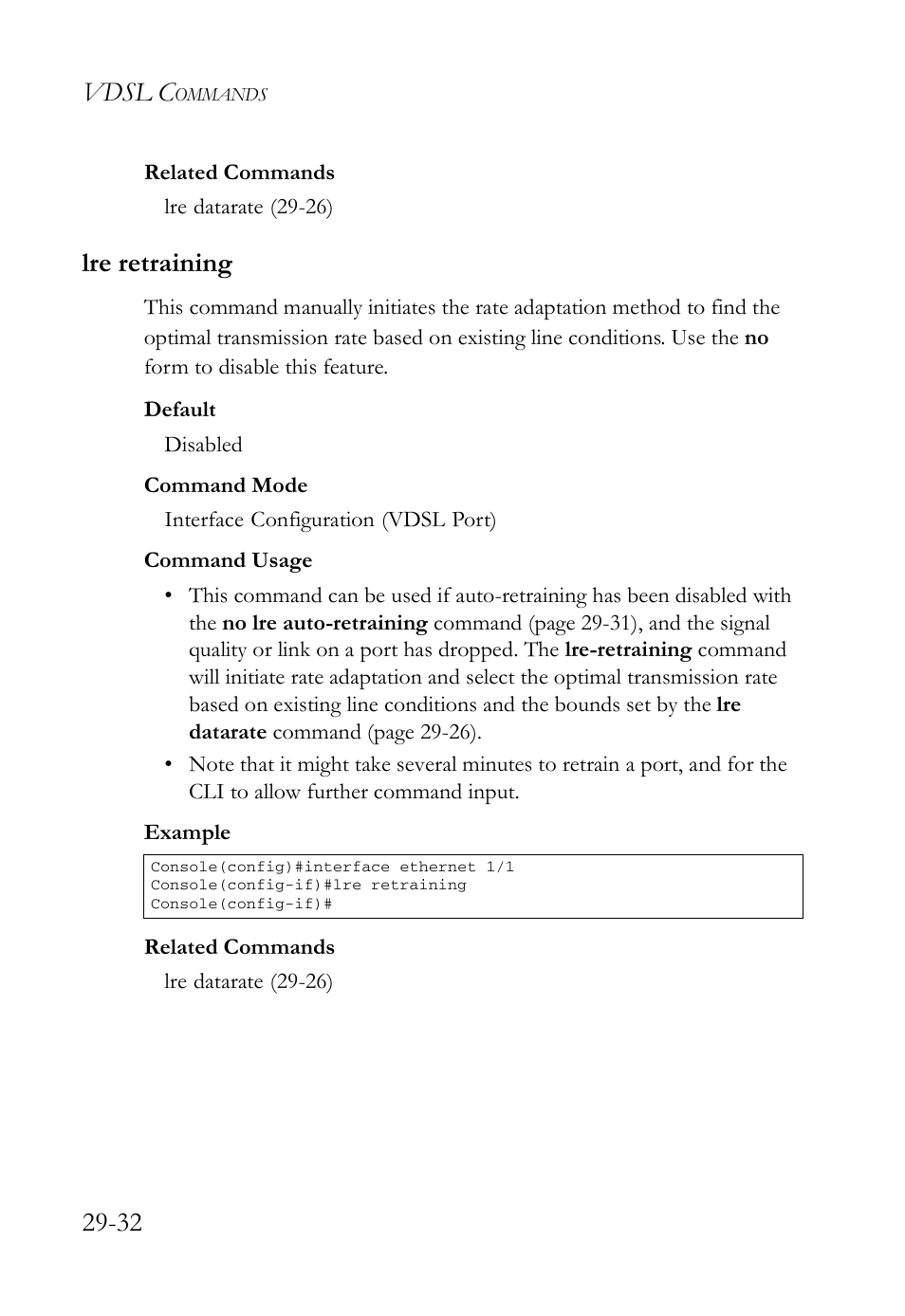 Lre retraining, Lre retraining -32, Lre retraining c | Vdsl c | SMC Networks TigerAccess SMC7816M User Manual | Page 714 / 962