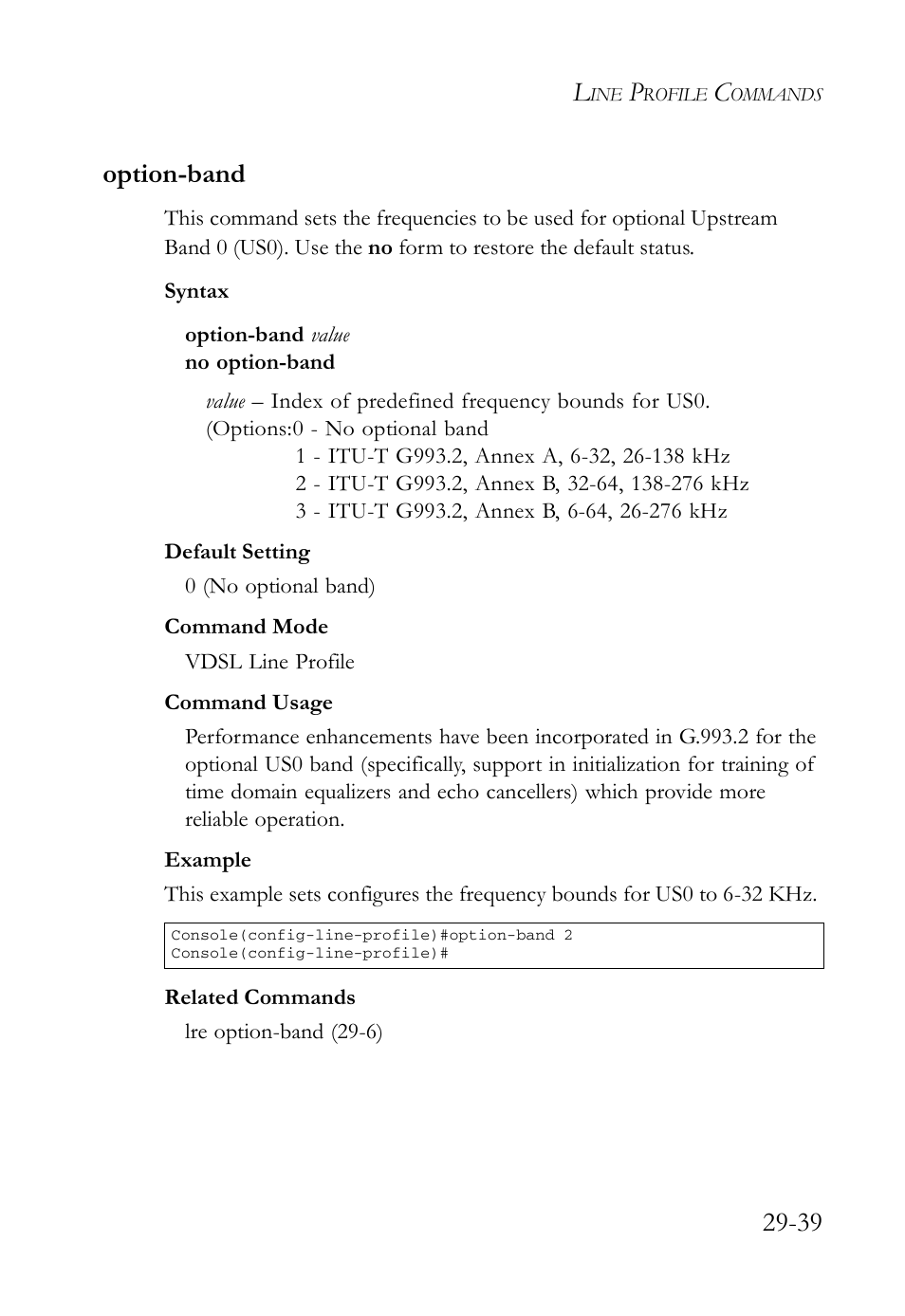 Option-band, Option-band -39, 39 option-band | SMC Networks TigerAccess SMC7816M User Manual | Page 721 / 962