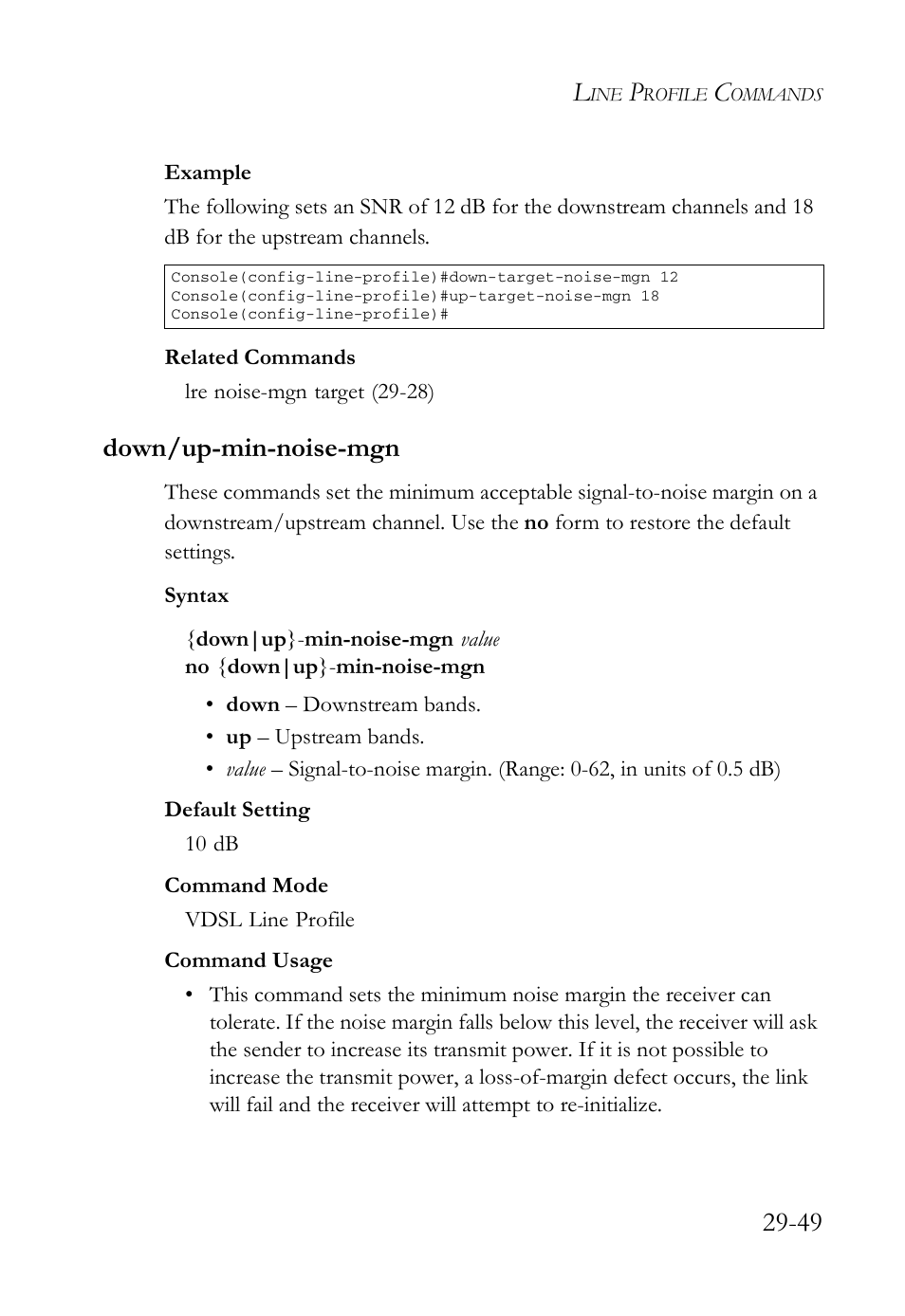 Down/up-min-noise-mgn, Down/up-min-noise-mgn -49 | SMC Networks TigerAccess SMC7816M User Manual | Page 731 / 962