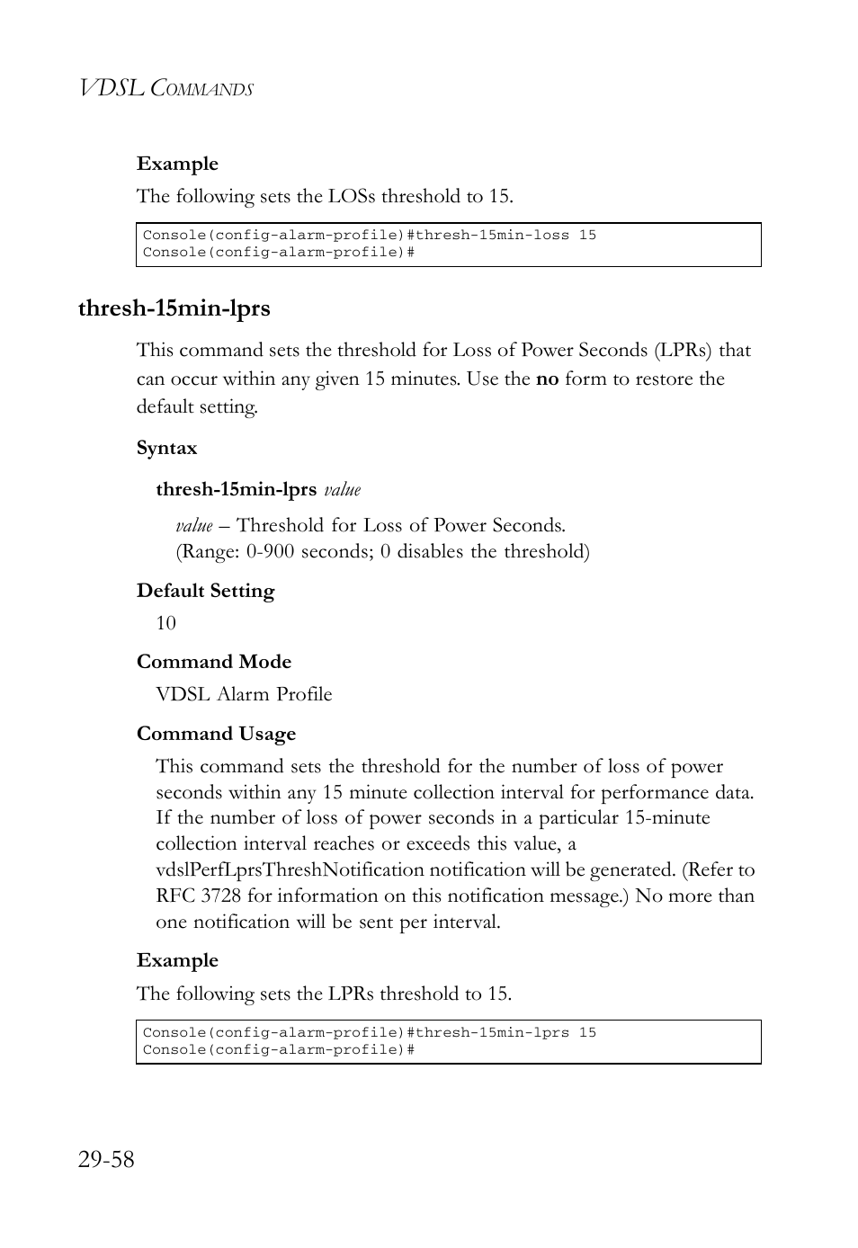 Thresh-15min-lprs, Thresh-15min-lprs -58, Vdsl c | SMC Networks TigerAccess SMC7816M User Manual | Page 740 / 962