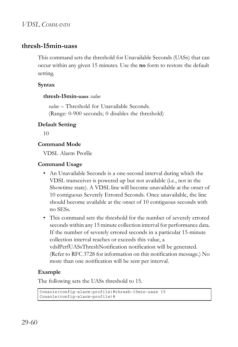 Thresh-15min-uass, Thresh-15min-uass -60, Vdsl c | 60 thresh-15min-uass | SMC Networks TigerAccess SMC7816M User Manual | Page 742 / 962