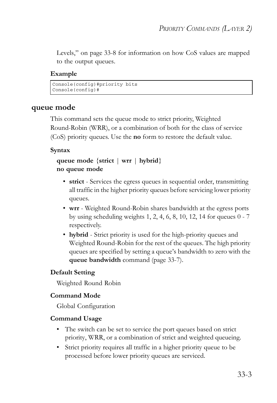 Queue mode, Queue mode -3 | SMC Networks TigerAccess SMC7816M User Manual | Page 845 / 962