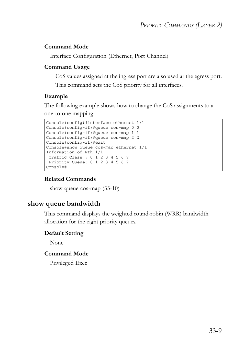 Show queue bandwidth, Show queue bandwidth -9 | SMC Networks TigerAccess SMC7816M User Manual | Page 851 / 962