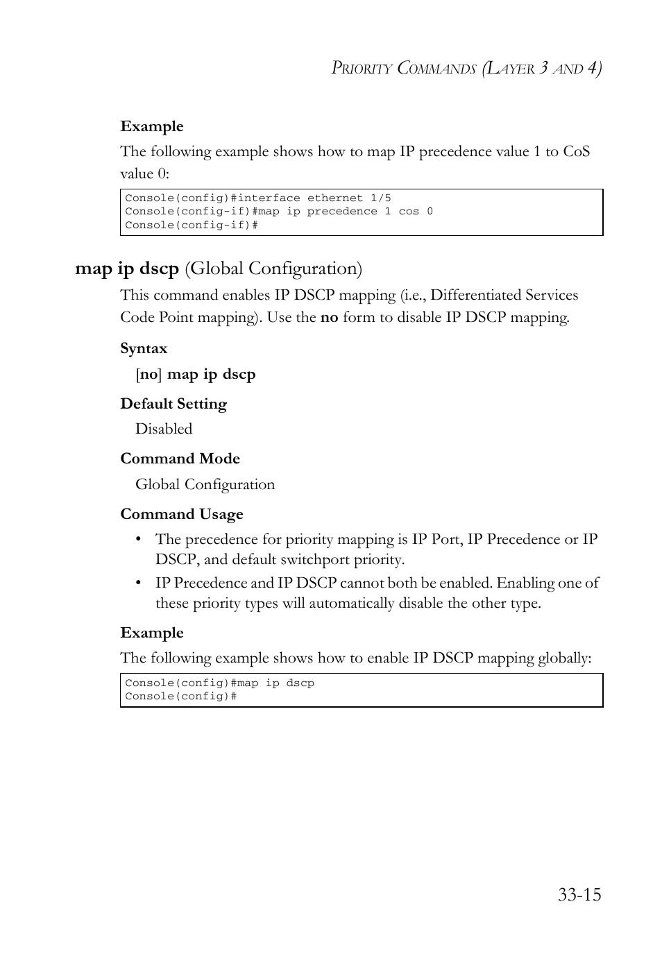 Map ip dscp (global configuration), Map ip dscp (global configuration) -15 | SMC Networks TigerAccess SMC7816M User Manual | Page 857 / 962