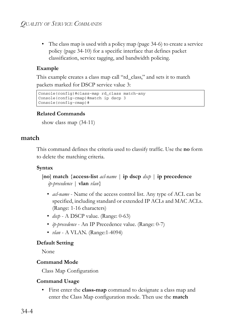 Match, Match -4 | SMC Networks TigerAccess SMC7816M User Manual | Page 866 / 962