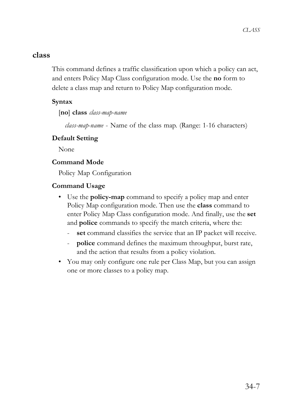 Class, Class -7, 7 class | SMC Networks TigerAccess SMC7816M User Manual | Page 869 / 962