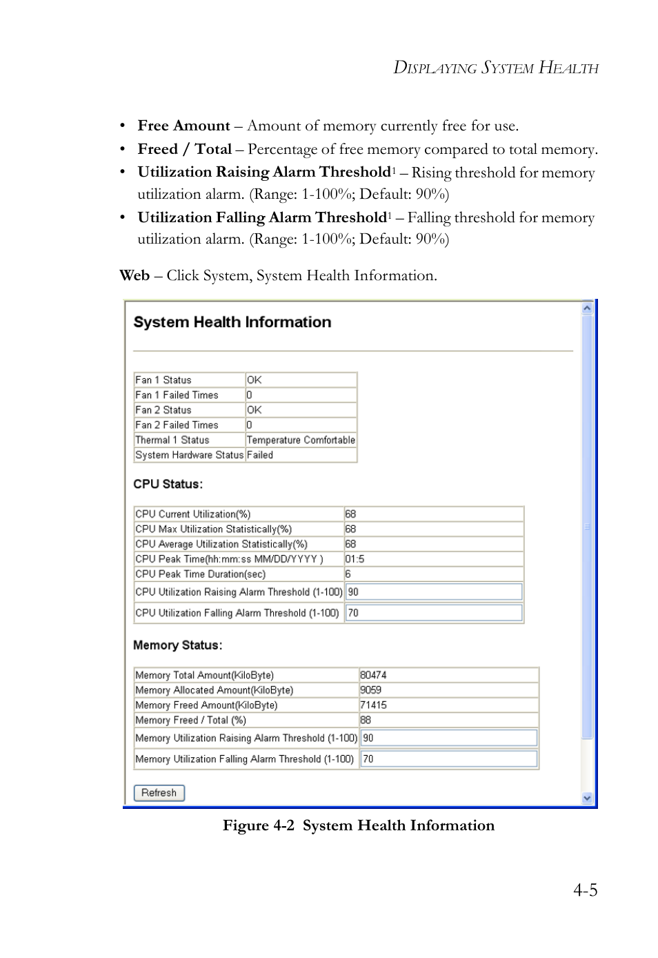 Figure 4-2, System health information -5 | SMC Networks TigerAccess SMC7816M User Manual | Page 87 / 962