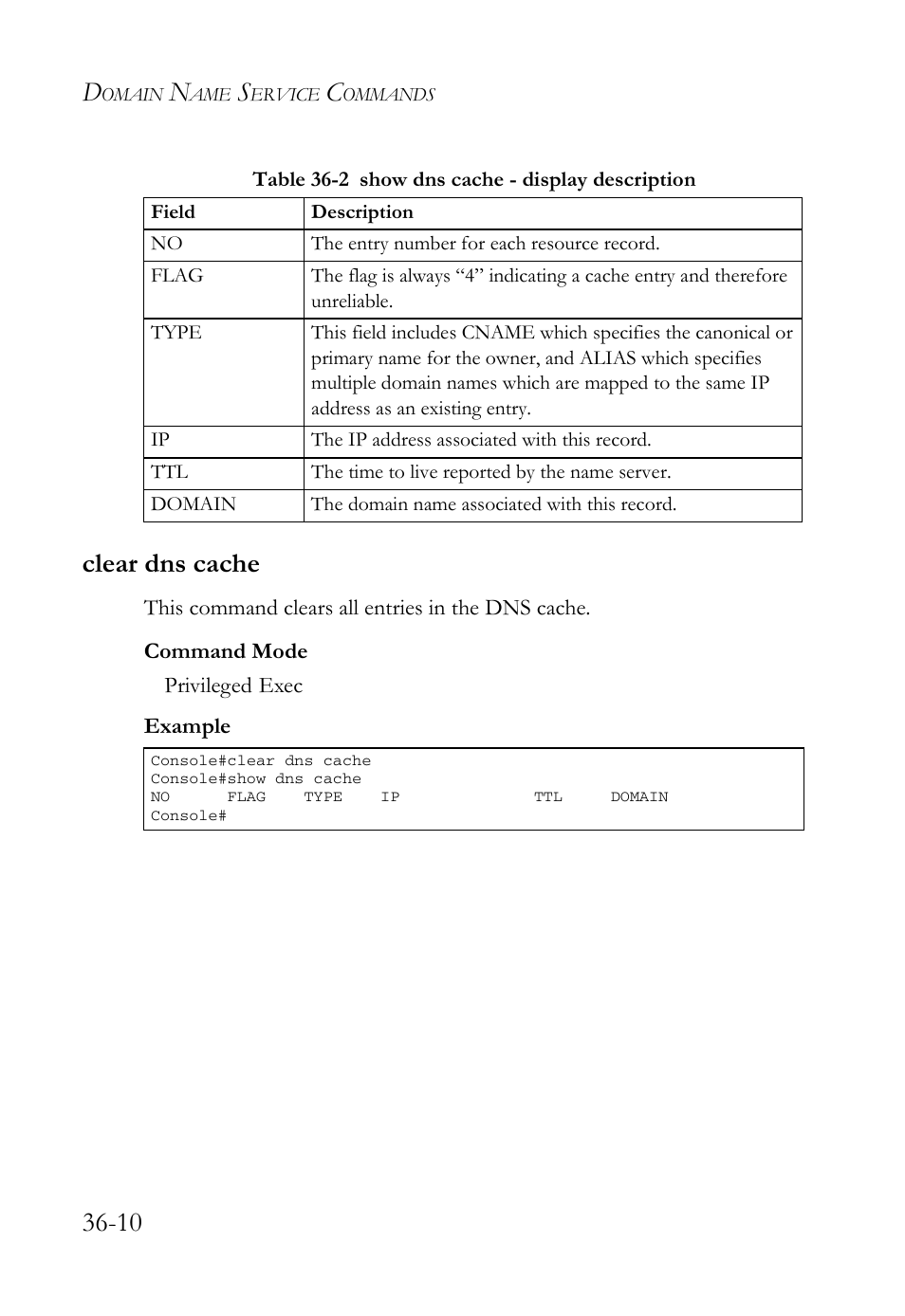 Clear dns cache, Clear dns cache -10, 10 clear dns cache | SMC Networks TigerAccess SMC7816M User Manual | Page 918 / 962