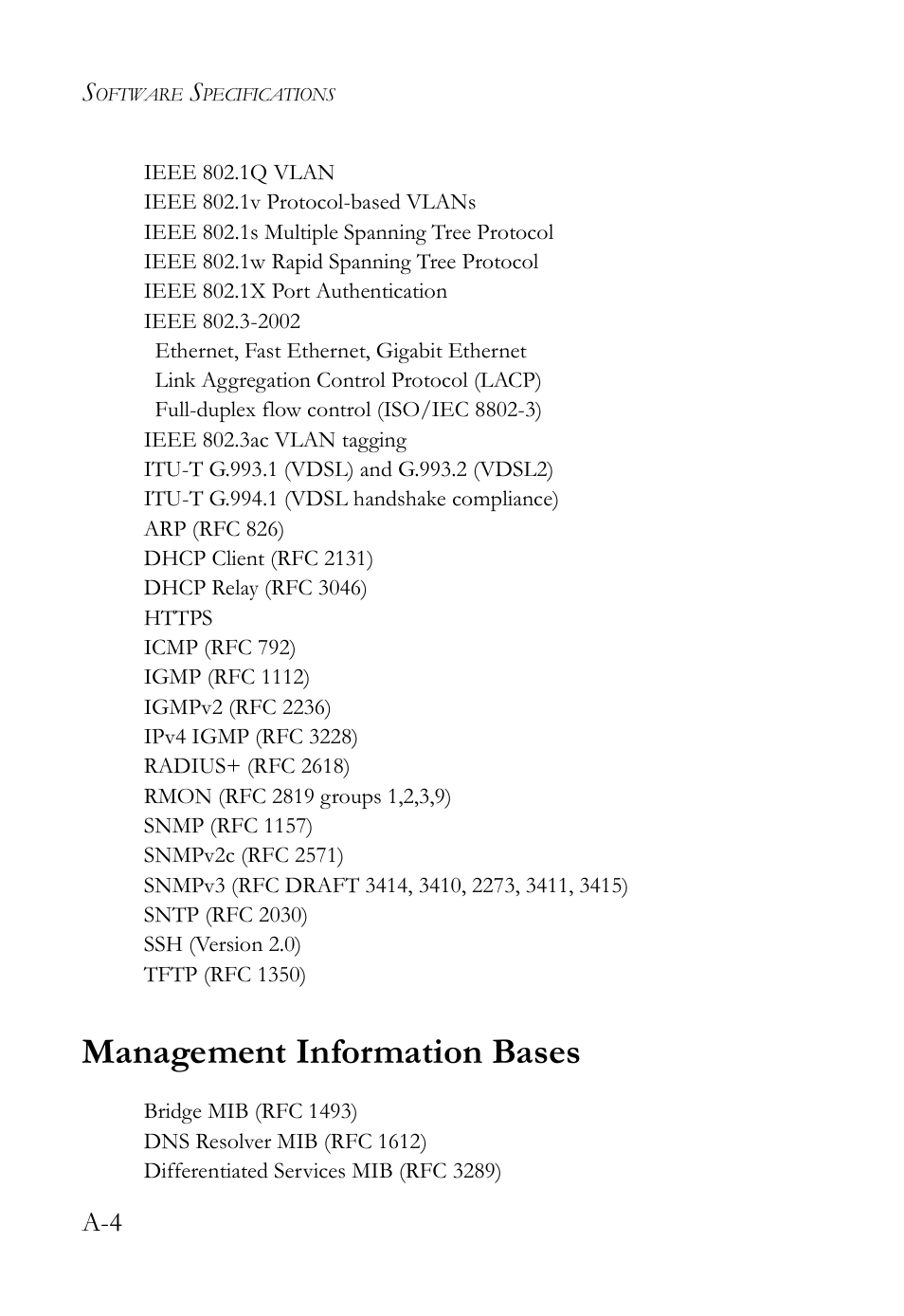 Management information bases | SMC Networks TigerAccess SMC7816M User Manual | Page 938 / 962