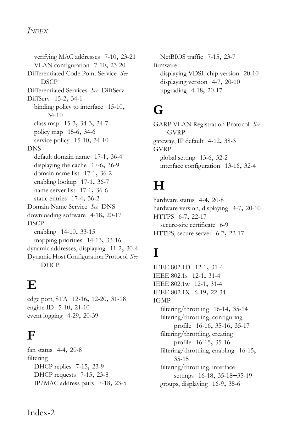 Index-2 | SMC Networks TigerAccess SMC7816M User Manual | Page 956 / 962