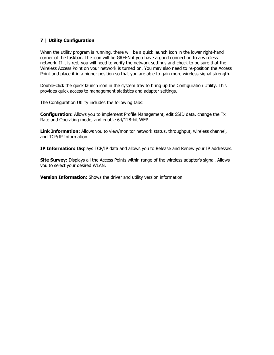 Utility configuration | SMC Networks SMC2602W User Manual | Page 17 / 33