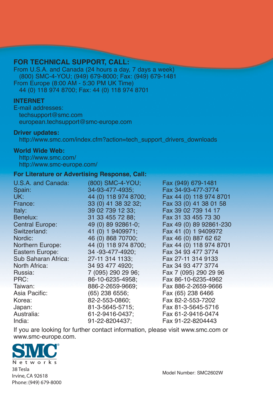 SMC Networks SMC2602W User Manual | Page 33 / 33