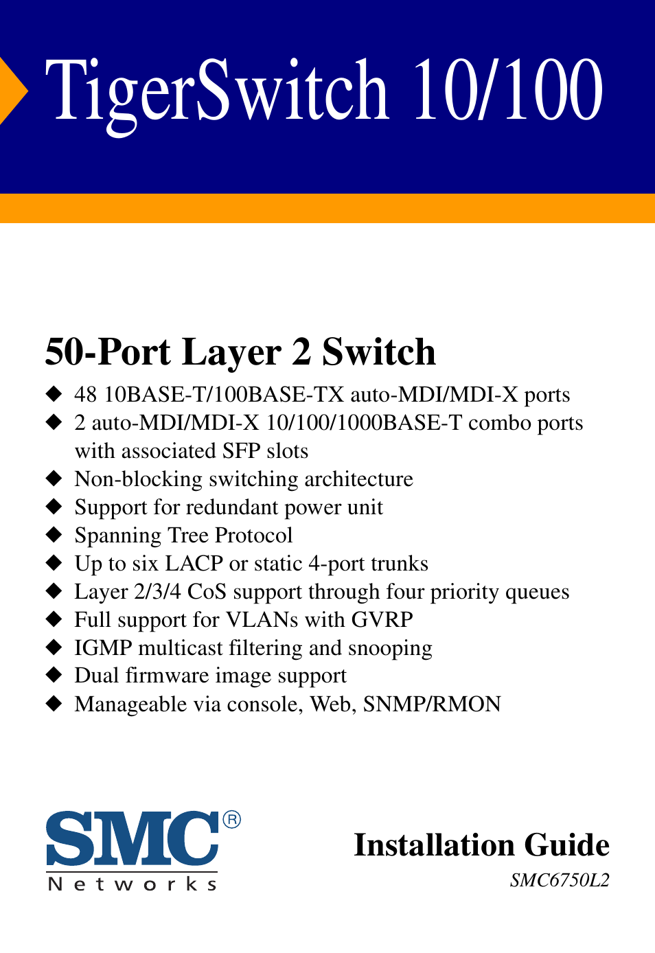 SMC Networks SMCBGSLCX1 User Manual | 78 pages