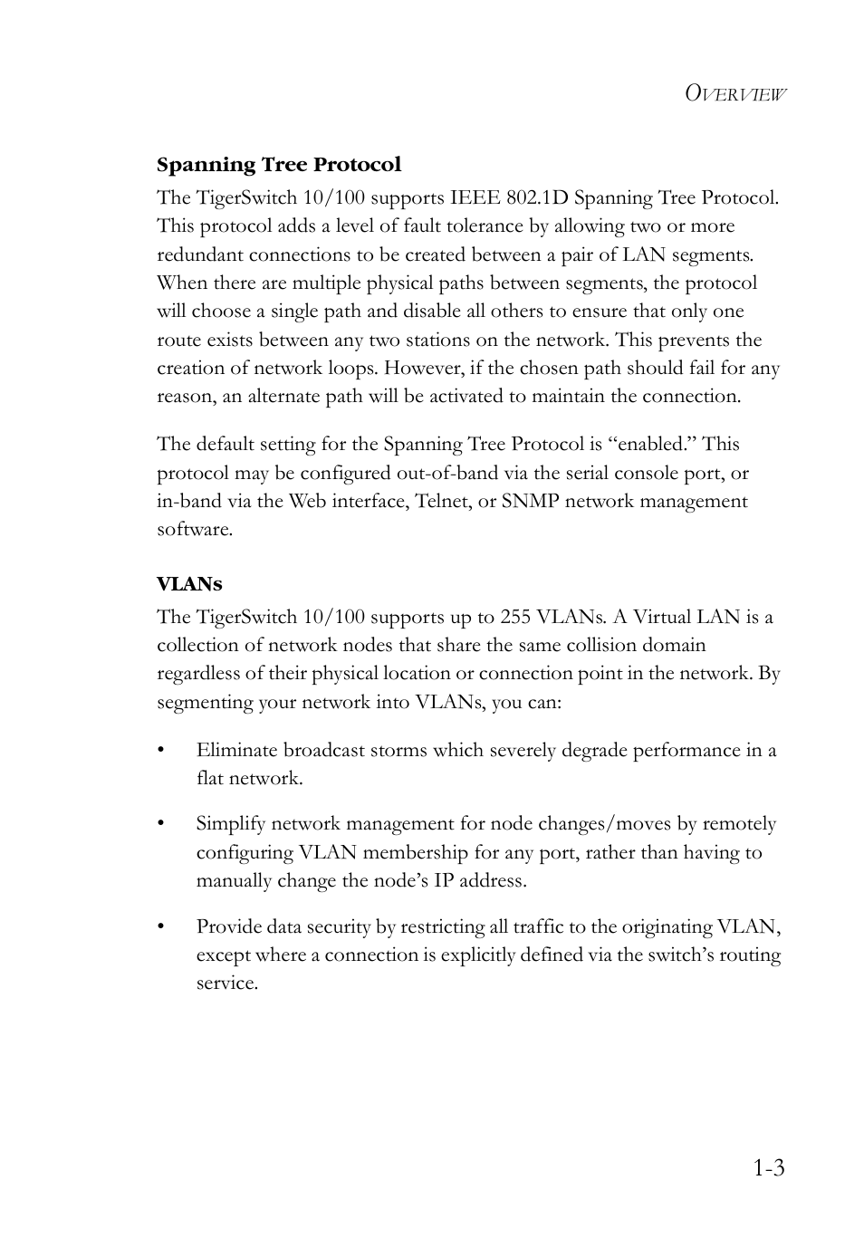 Spanning tree protocol -3 vlans -3 | SMC Networks SMCBGSLCX1 User Manual | Page 19 / 78