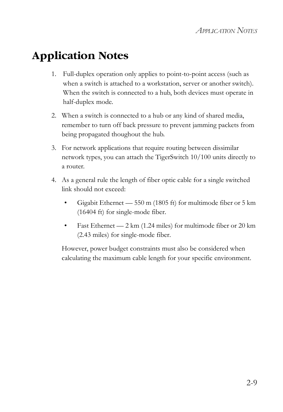 Application notes, Application notes -9 | SMC Networks SMCBGSLCX1 User Manual | Page 37 / 78