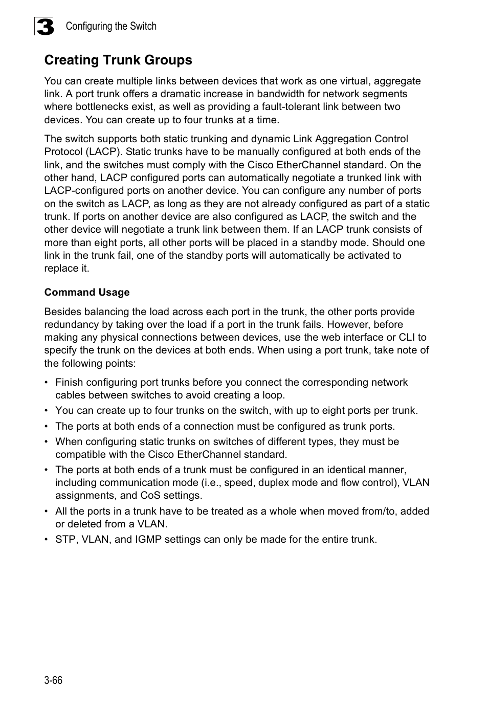 Creating trunk groups | SMC Networks 16 10BASE-T User Manual | Page 102 / 384