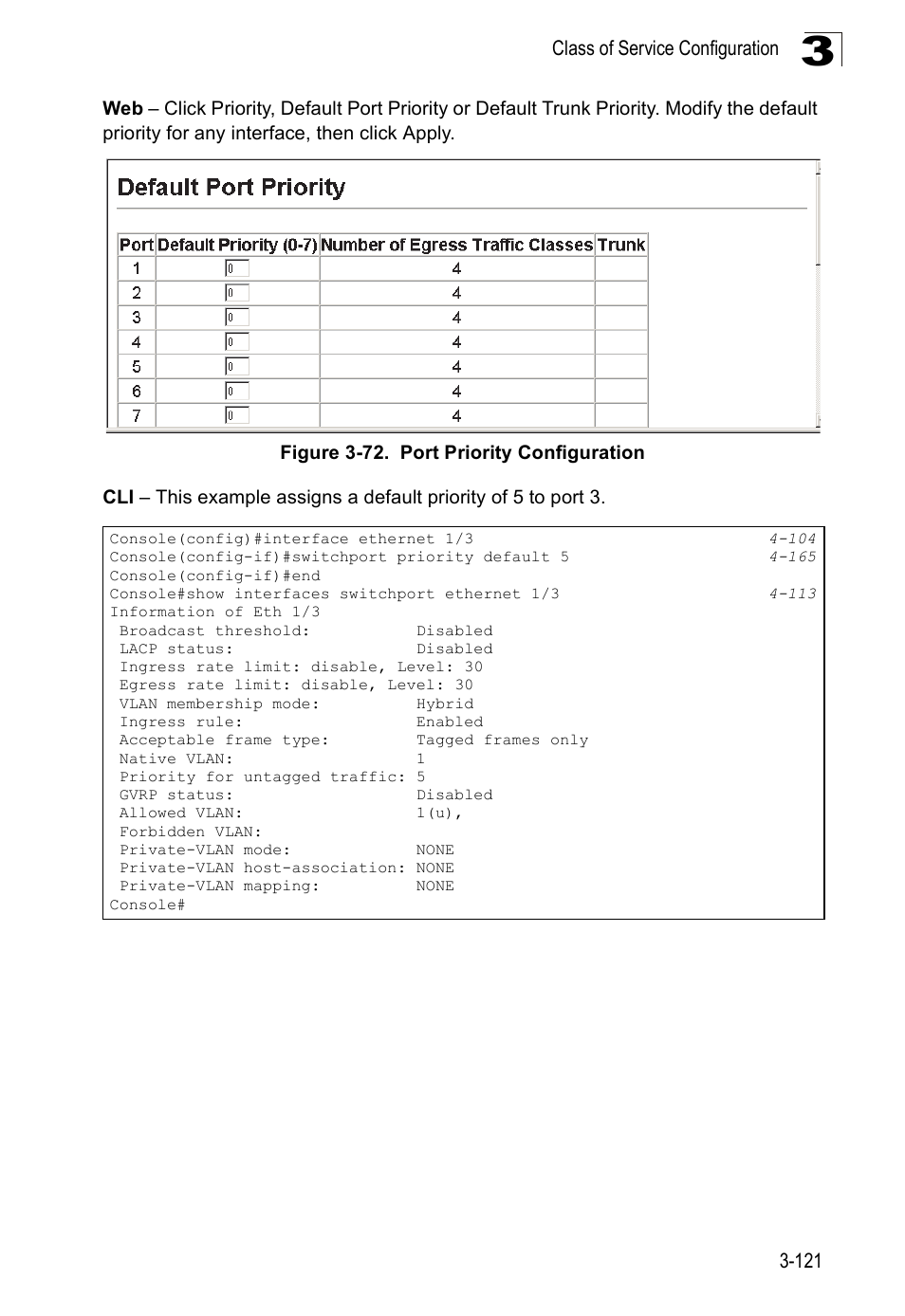 Figure 3-72. port priority configuration | SMC Networks 16 10BASE-T User Manual | Page 157 / 384