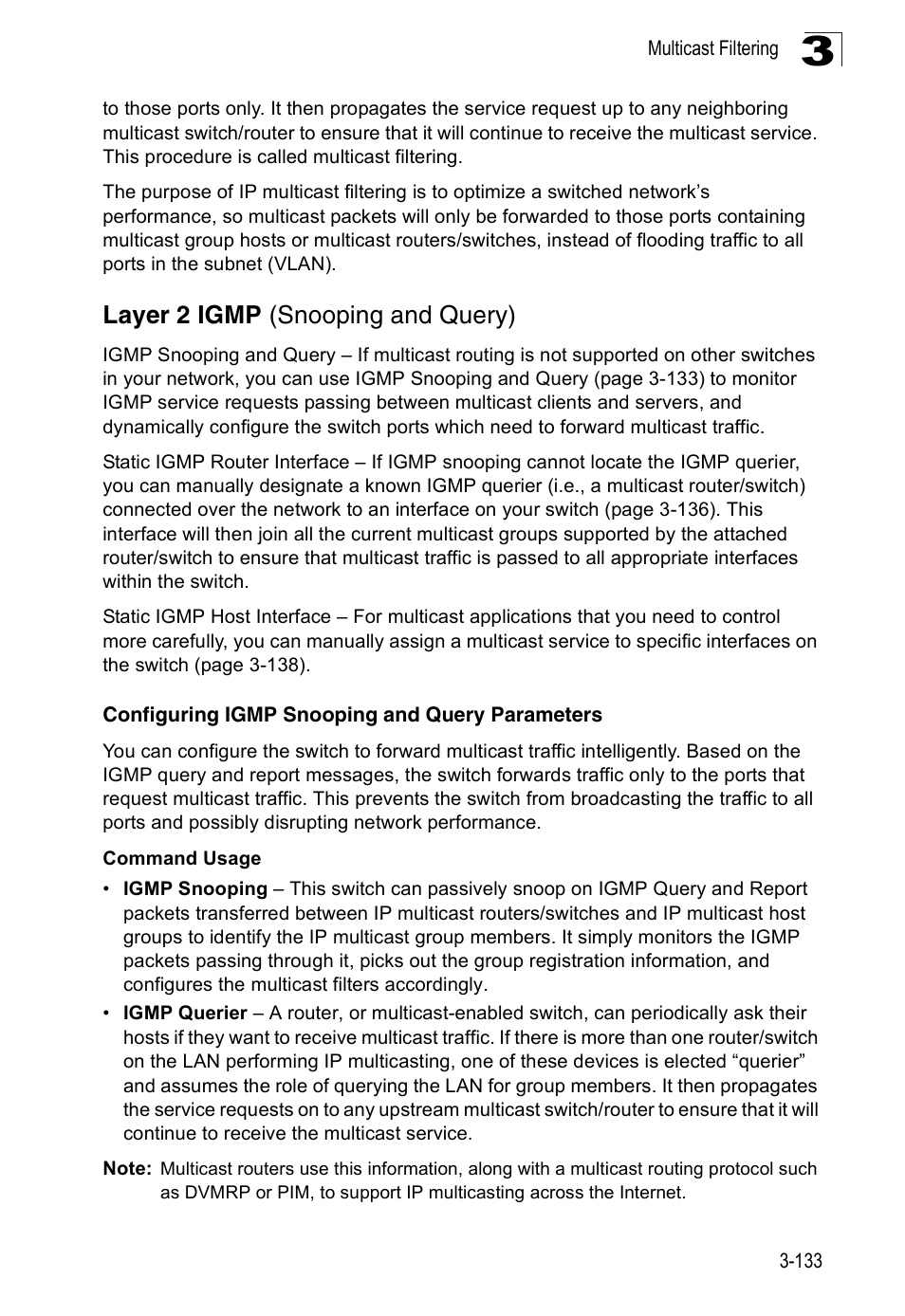 Layer 2 igmp (snooping and query), Configuring igmp snooping and query parameters | SMC Networks 16 10BASE-T User Manual | Page 169 / 384