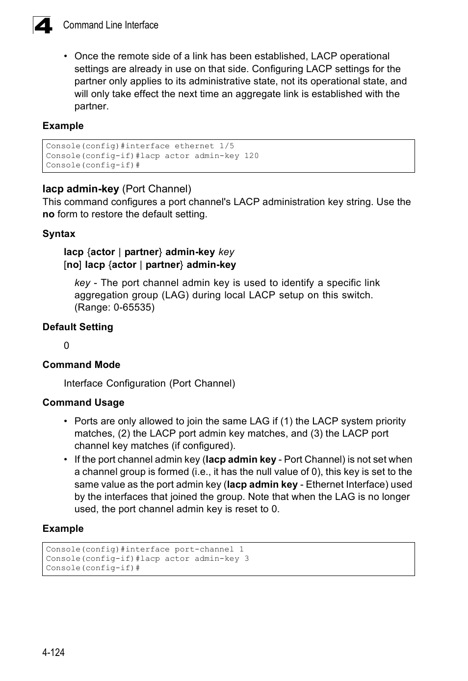 Lacp admin-key (port channel) | SMC Networks 16 10BASE-T User Manual | Page 300 / 384