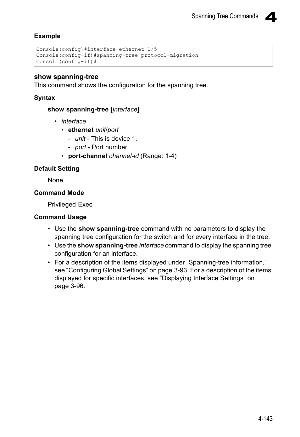 Show spanning-tree | SMC Networks 16 10BASE-T User Manual | Page 319 / 384