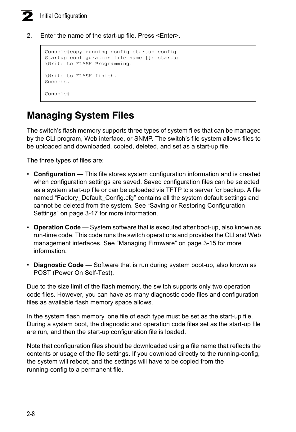 Managing system files | SMC Networks 16 10BASE-T User Manual | Page 36 / 384