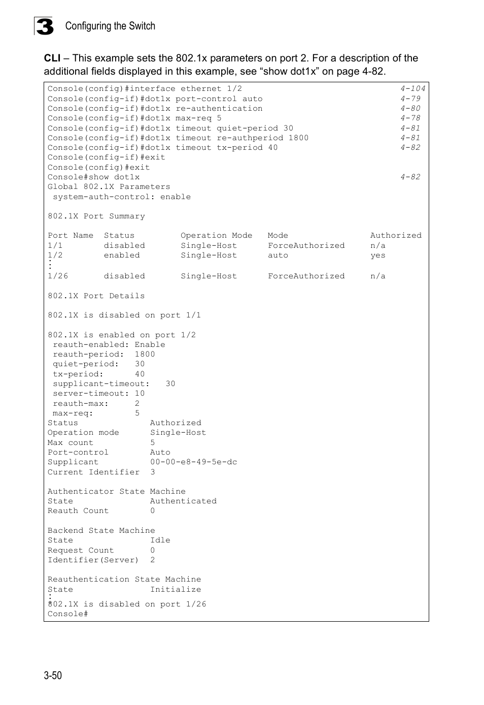 Configuring the switch 3-50 | SMC Networks 16 10BASE-T User Manual | Page 86 / 384