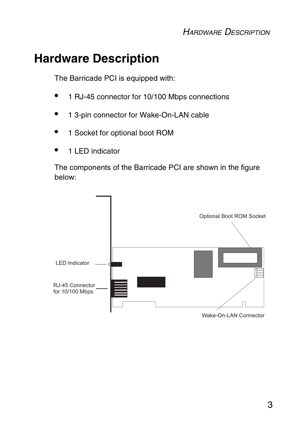 Hardware description | SMC Networks SMC1255TX User Manual | Page 13 / 55