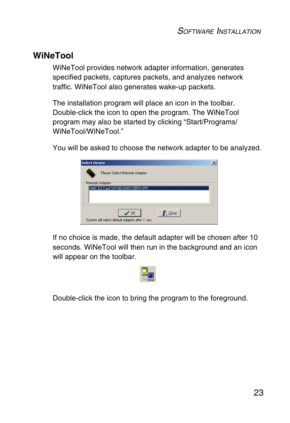 Winetool, 23 winetool | SMC Networks SMC1255TX User Manual | Page 33 / 55