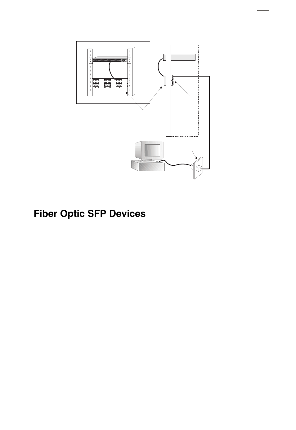Fiber optic sfp devices, Figure 4-2, Network wiring connections | SMC Networks TIGERSTACK II SMC8950EM User Manual | Page 47 / 76