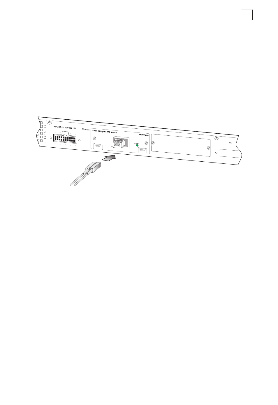 Figure 4-4, Connecting to an xfp transceiver | SMC Networks TIGERSTACK II SMC8950EM User Manual | Page 49 / 76