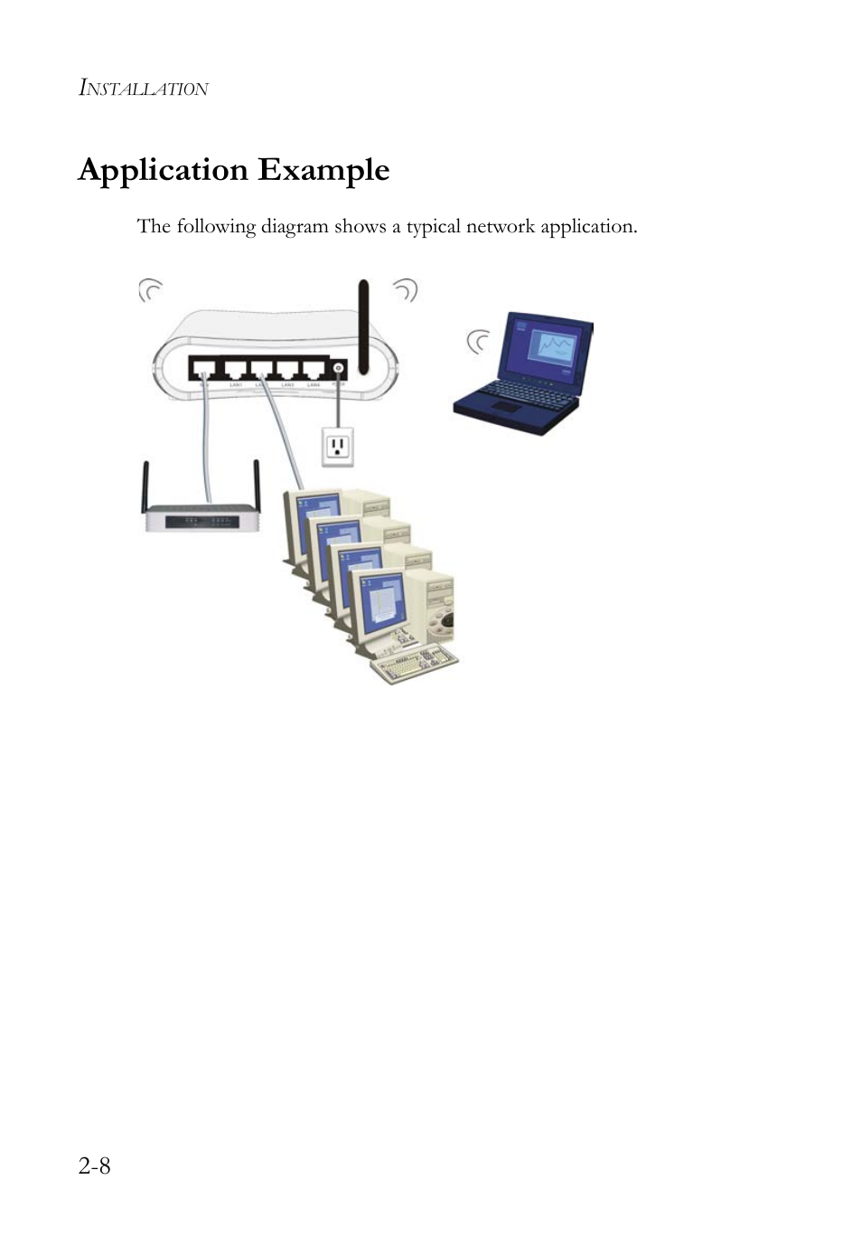 Application example, Application example -8 | SMC Networks SMC Barricade g SMCWBR14-G2 User Manual | Page 26 / 132