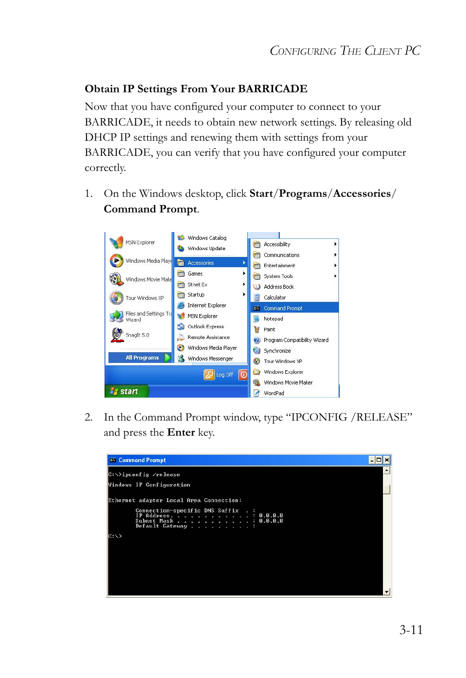 Pc 3-11 | SMC Networks SMC Barricade g SMCWBR14-G2 User Manual | Page 37 / 132