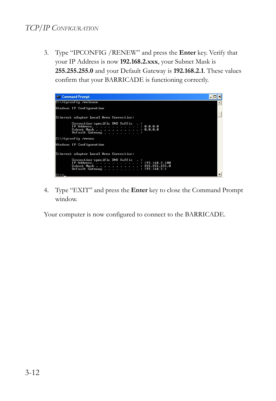 Tcp/ip c | SMC Networks SMC Barricade g SMCWBR14-G2 User Manual | Page 38 / 132