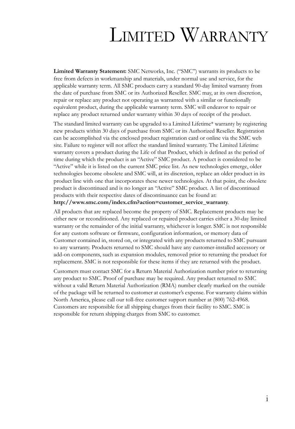 SMC Networks SMC Barricade g SMCWBR14-G2 User Manual | Page 5 / 132