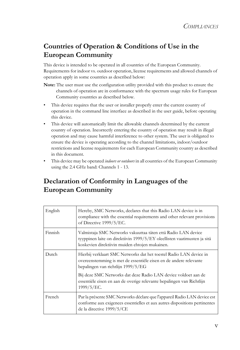 SMC Networks SMC Barricade g SMCWBR14-G2 User Manual | Page 9 / 132