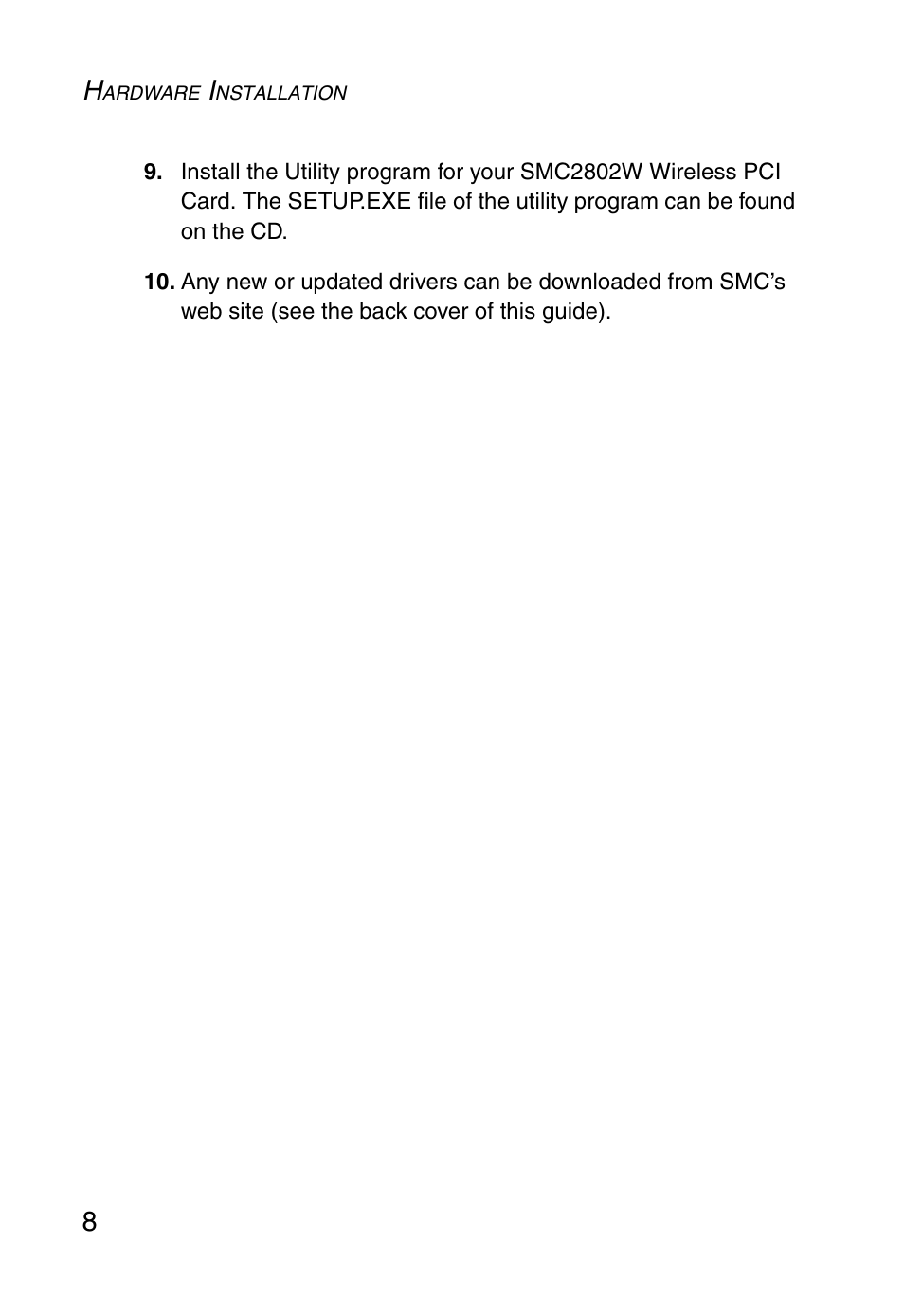 SMC Networks EZ ConnectTMg 2.4 GHz 54Mbps SMC2602W User Manual | Page 17 / 47