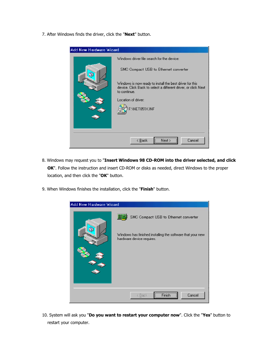 SMC Networks EZ Networking SMC2208USB/ETH User Manual | Page 10 / 24