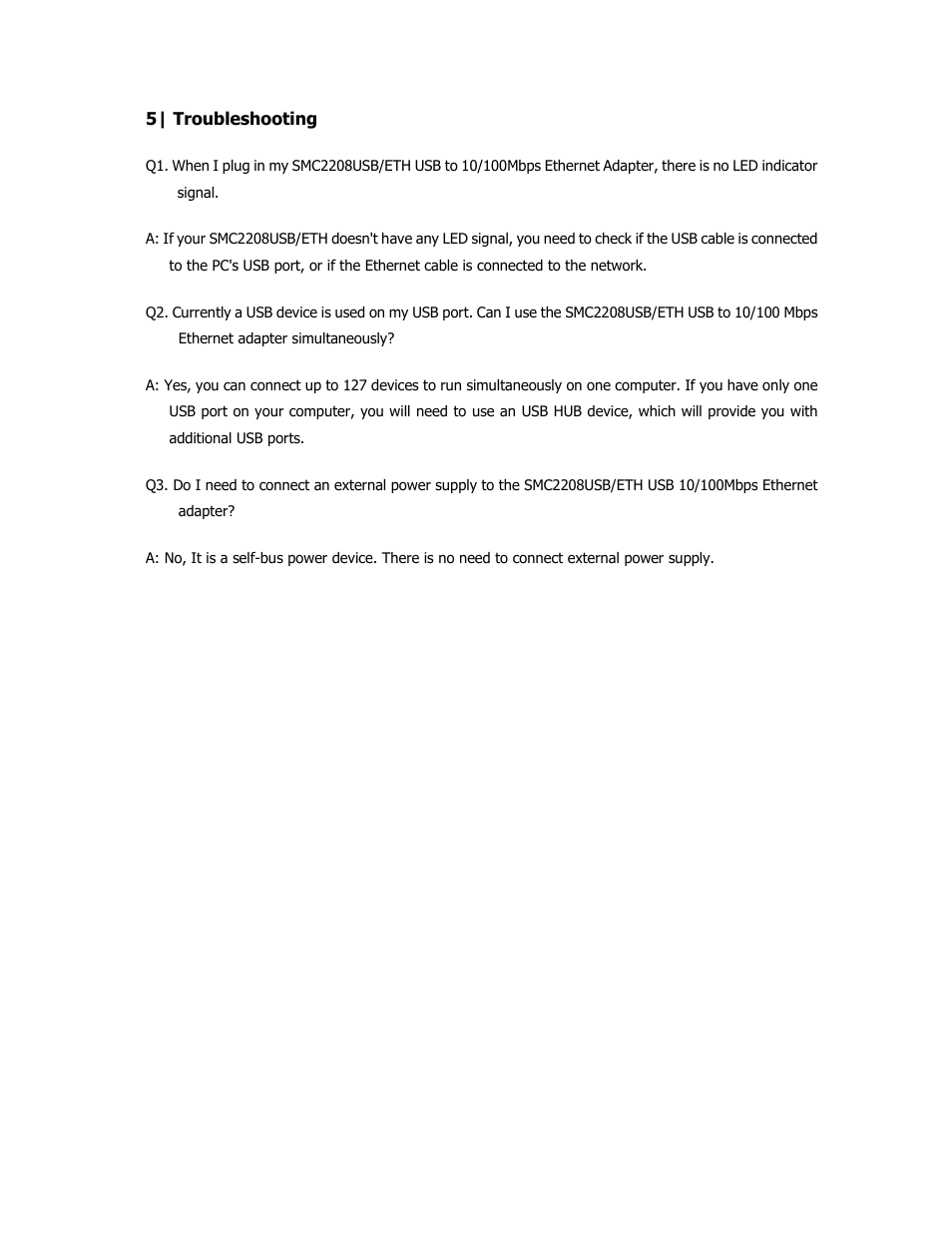 SMC Networks EZ Networking SMC2208USB/ETH User Manual | Page 21 / 24