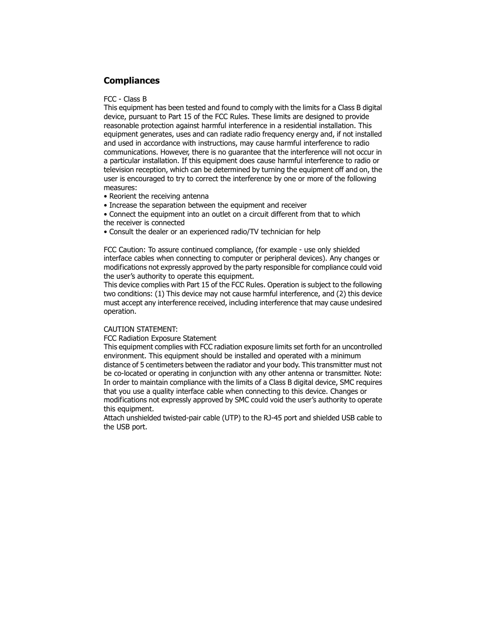 SMC Networks EZ Networking SMC2208USB/ETH User Manual | Page 3 / 24