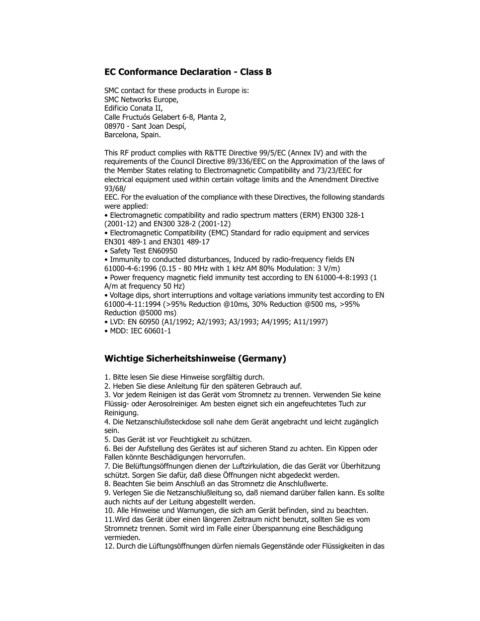 SMC Networks EZ Networking SMC2208USB/ETH User Manual | Page 4 / 24