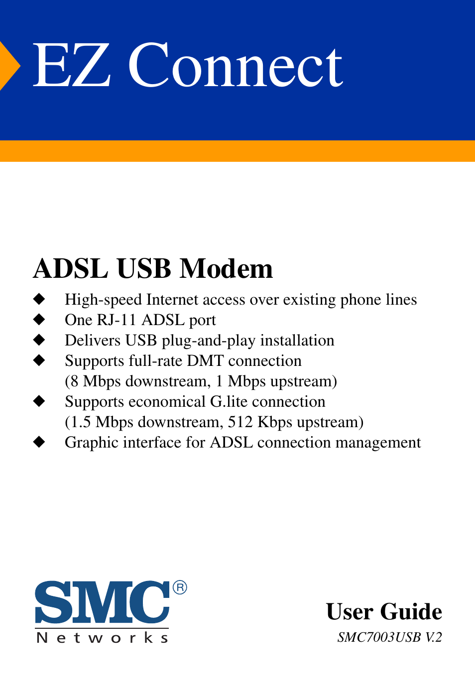 SMC Networks SMC7003USB V.2 User Manual | 70 pages