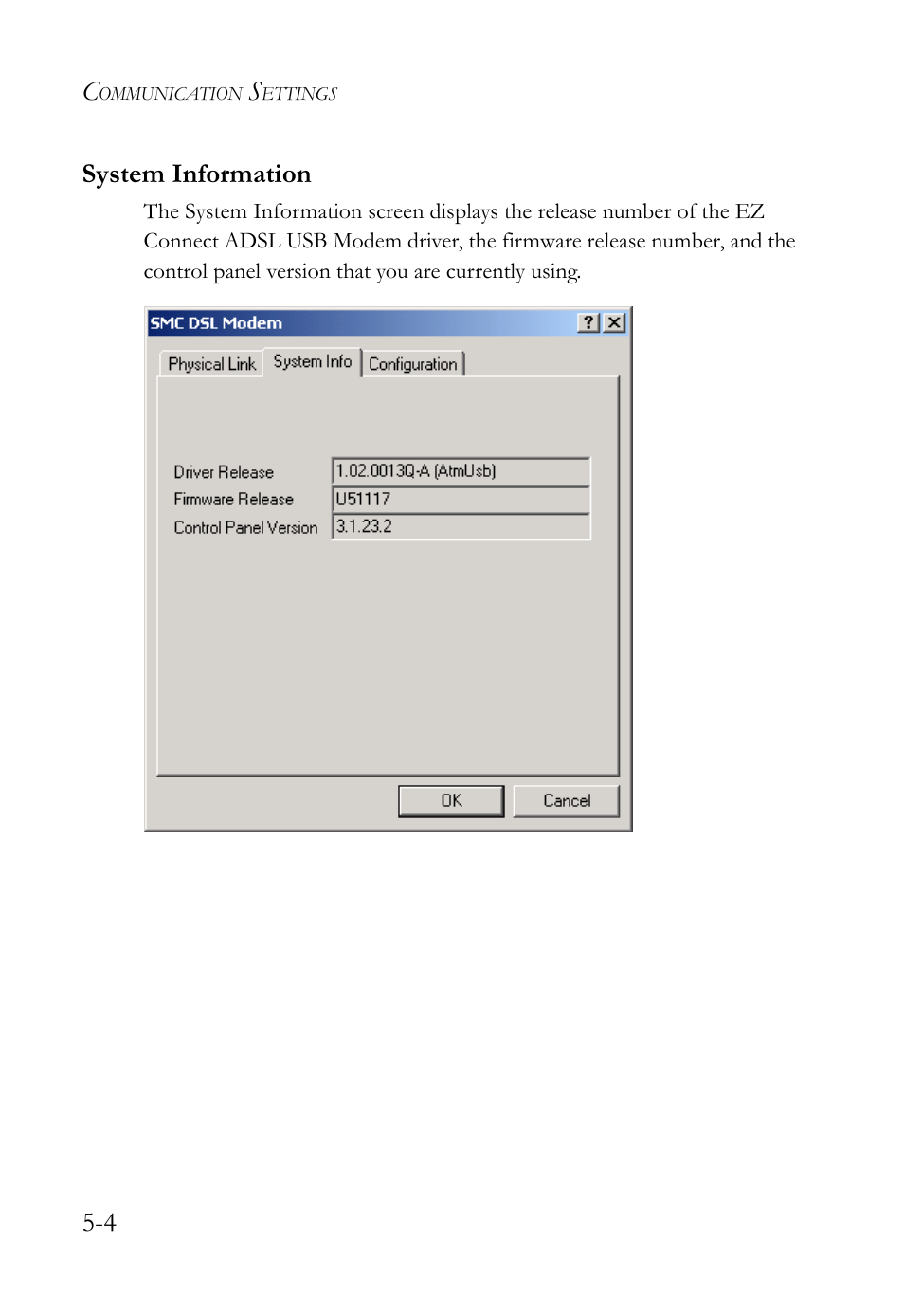 System information, System information -4 | SMC Networks SMC7003USB V.2 User Manual | Page 52 / 70