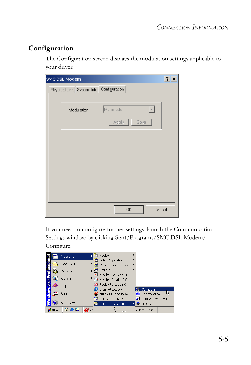 Configuration, Configuration -5 | SMC Networks SMC7003USB V.2 User Manual | Page 53 / 70