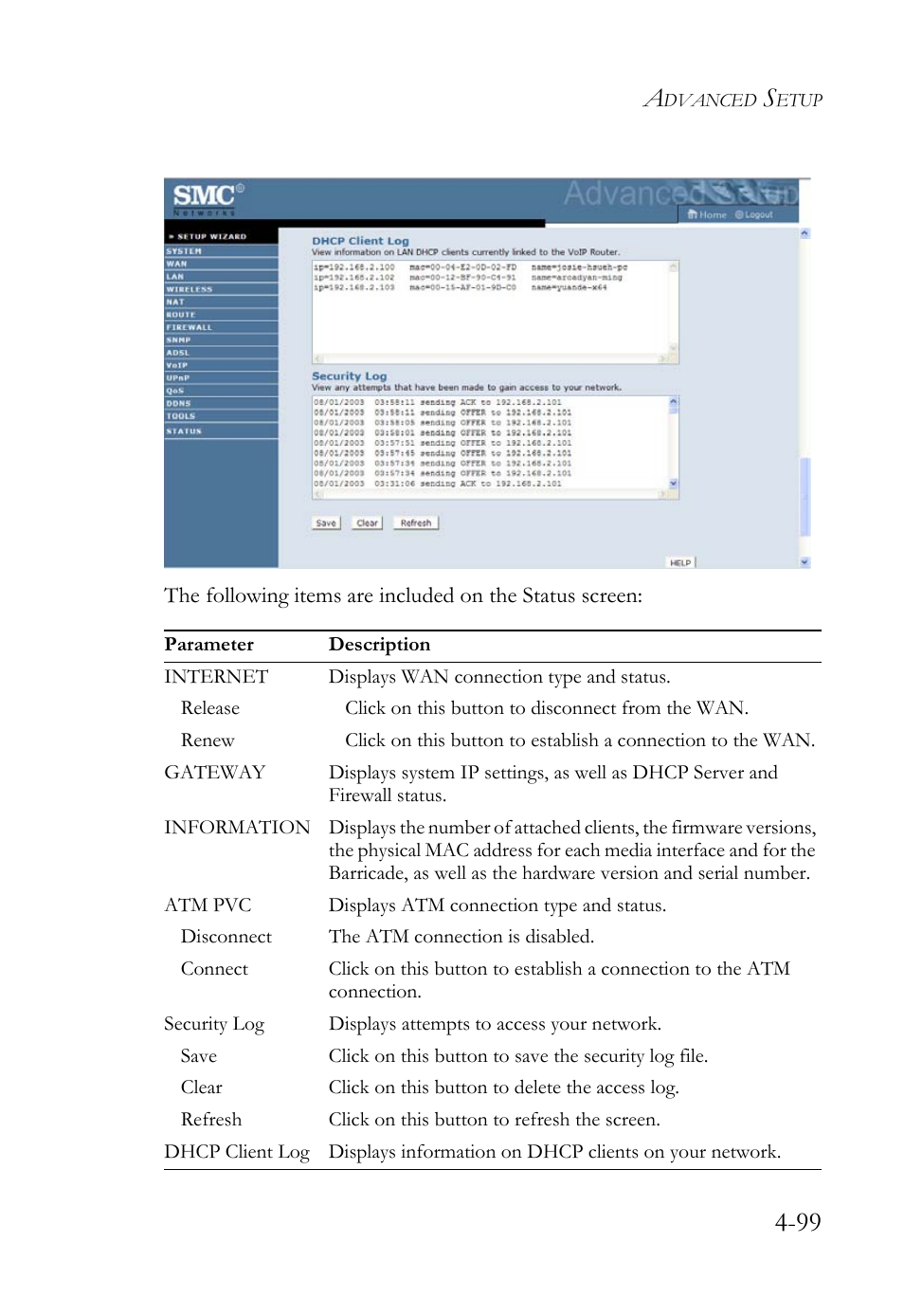 SMC Networks Barricade SMC7908VoWBRA2 User Manual | Page 135 / 151