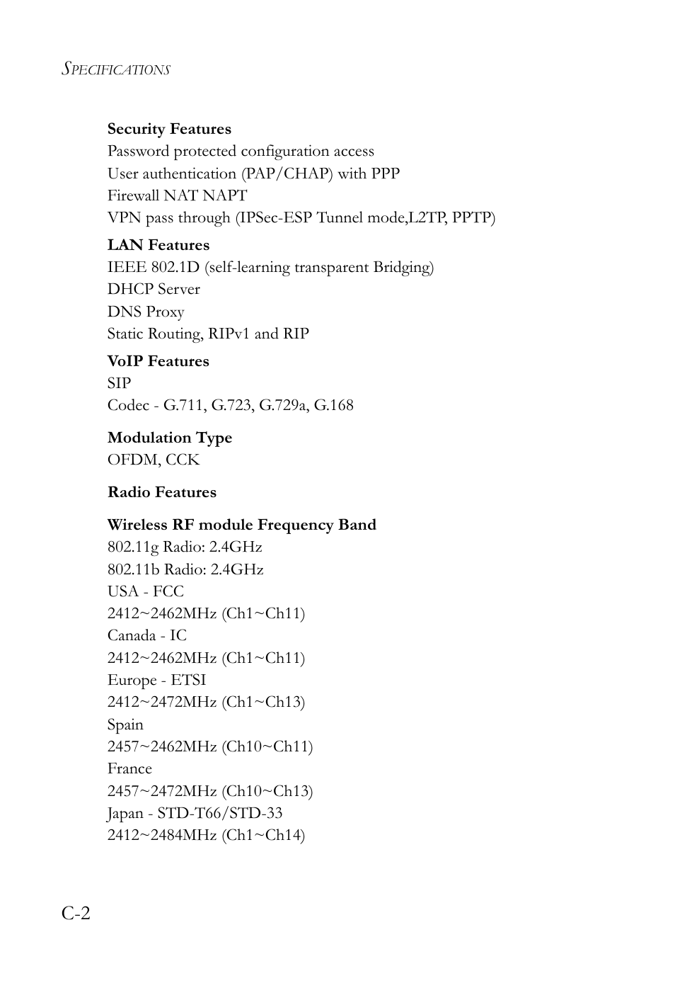 SMC Networks Barricade SMC7908VoWBRA2 User Manual | Page 148 / 151