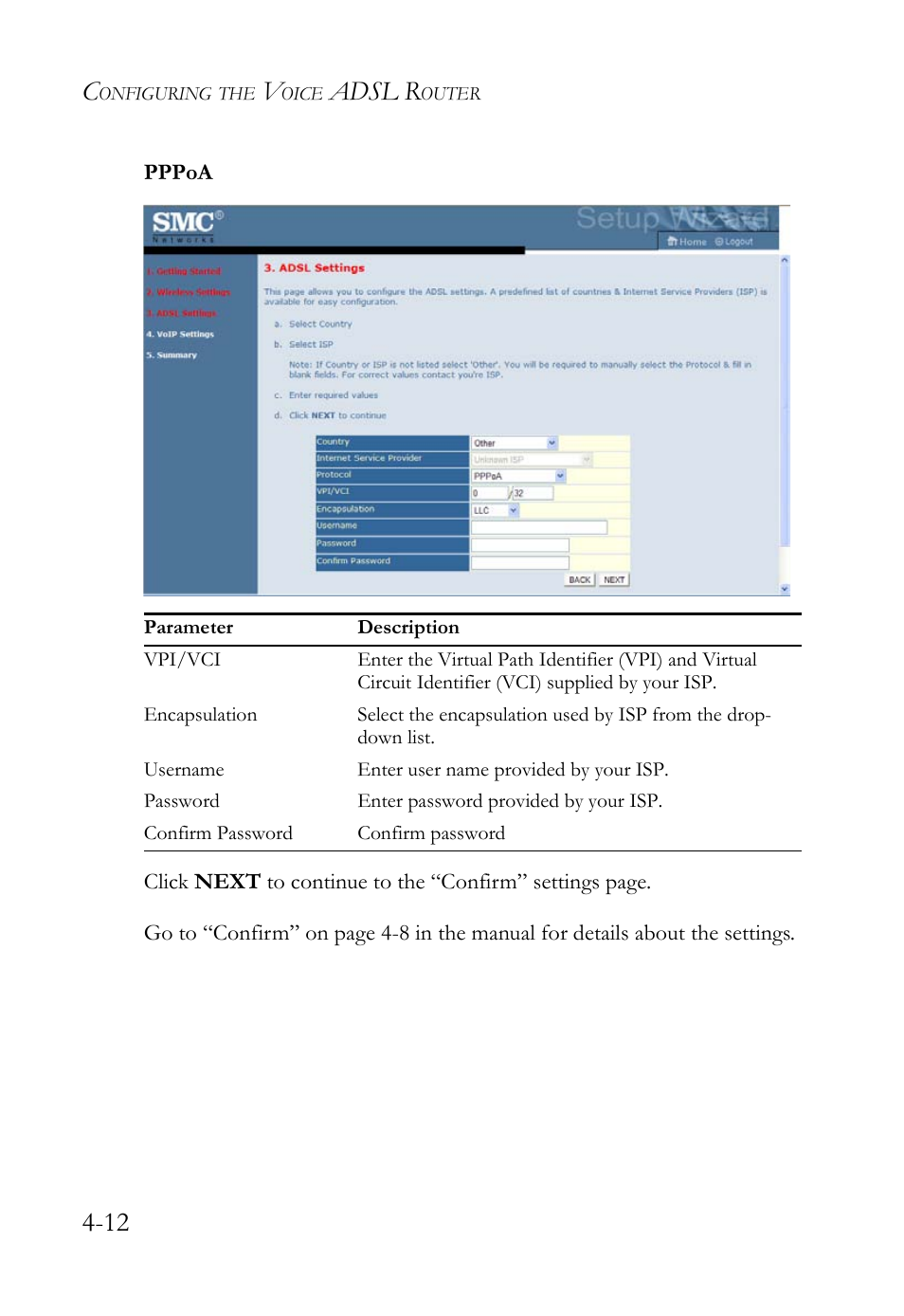 Adsl r | SMC Networks Barricade SMC7908VoWBRA2 User Manual | Page 48 / 151