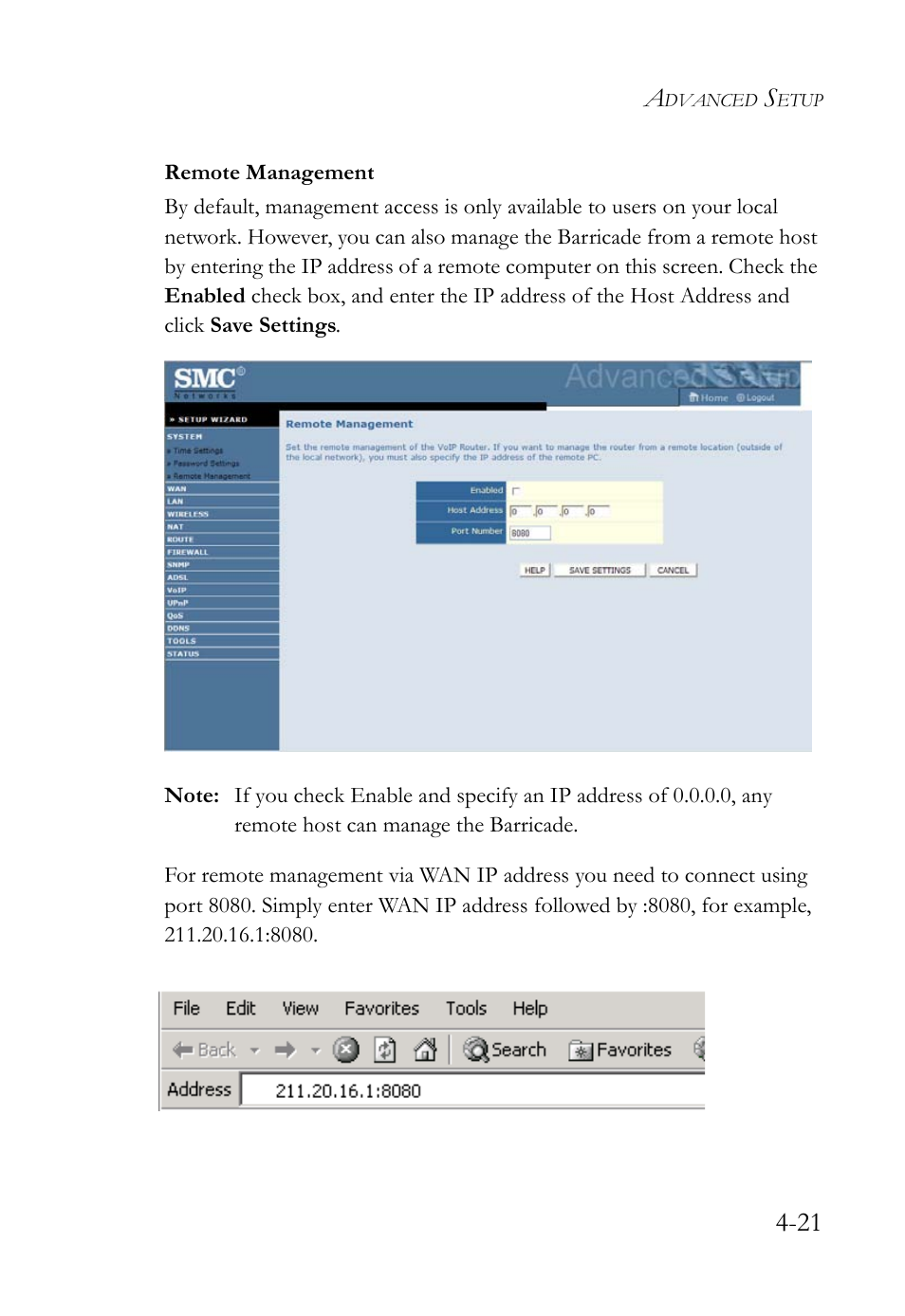 SMC Networks Barricade SMC7908VoWBRA2 User Manual | Page 57 / 151