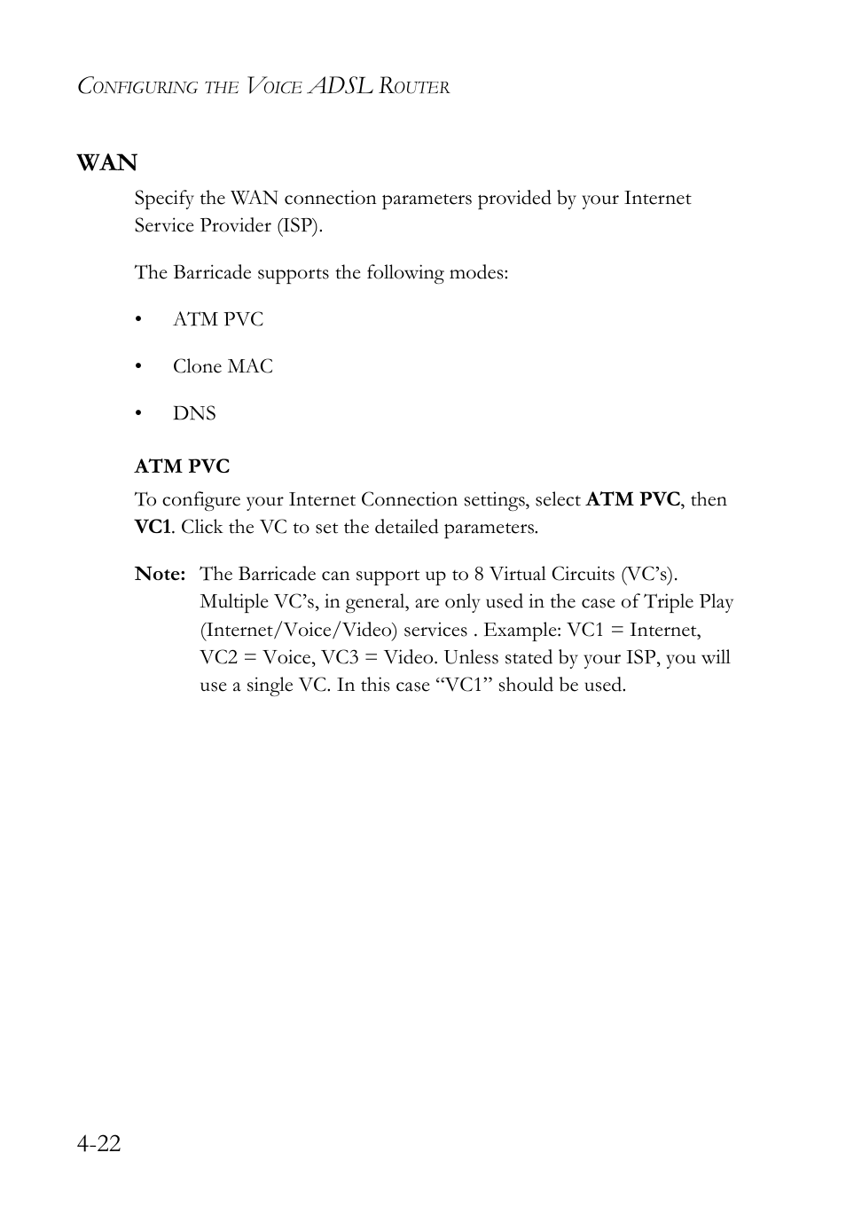 Wan -23, Adsl r, 22 wan | SMC Networks Barricade SMC7908VoWBRA2 User Manual | Page 58 / 151